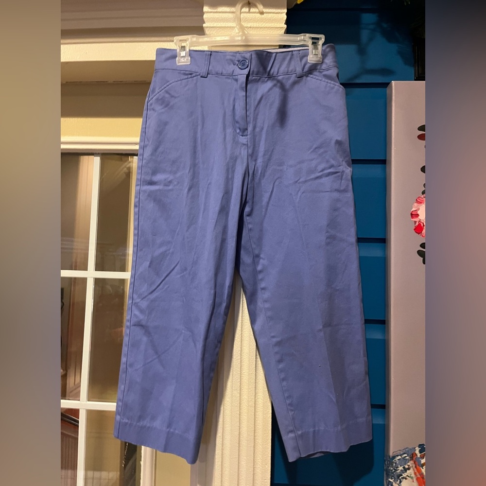 Kim by Kim Rogers Sz 6 Periwinkle Blue Capri Pants - Picture 3 of 6